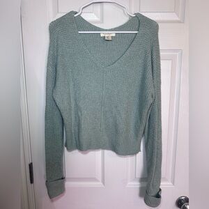 ♥️ 2/$20
Jessica Simpson Waffle Knit Cropped Sweater | Teal Green | Size M